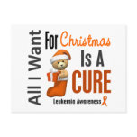 All I Want For Christmas Leukaemia postcards