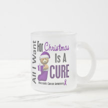All I Want For Christmas Pancreatic Cancer Coffee Mugs