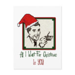 All I Want For Christmas Postcard