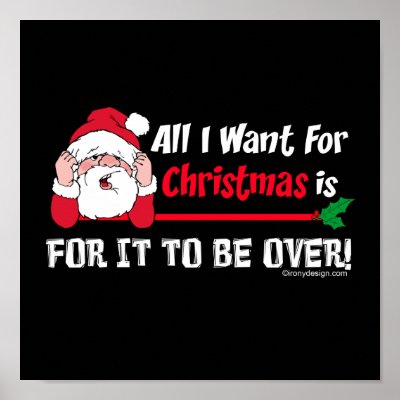 All I want for Christmas Poster by ironydesign