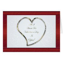 All I Want For Valentine's Day Card