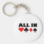 All in poker keychains