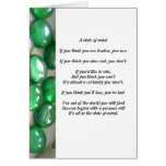 All in the state of mind greeting cards