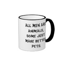 All men are animals mug