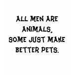 All men are animals women's shirt