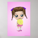 All Mine Chibi Girl Candy Poster posters