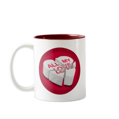 All My Love Broken Heart Mug by jamieco