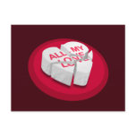 All My Love Broken Heart Postcard