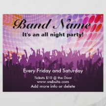 All Night PartyConcert Flyer