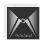 All Occasion Black Elegant Party Template Personalized Invitations