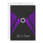 All Occasion Black Purple Invitation Template