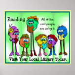 All Of The Cool People Read posters