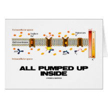All Pumped Up Inside (Sodium-Potassium Pump) Greeting Card
