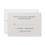 All Purpose Winter White Response Card