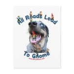 All Roads Lead to Gnome Dog Postcards