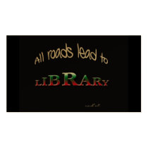 All roads lead to Library Business Card