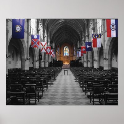 All Saints Chapel, University of The South Print by bhbphotos