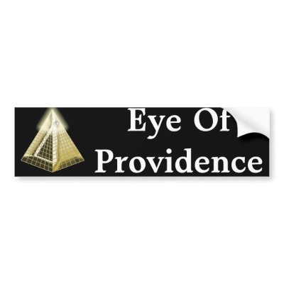 All Seeing Eye Pyramid Bumper Sticker by pentagramstar