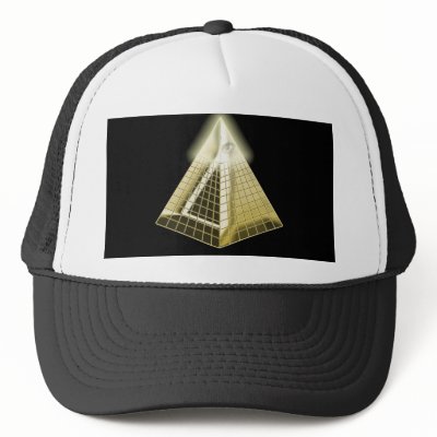 All Seeing Eye Pyramid Hat by pentagramstar