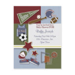 All Sports Baby Shower Template postcards