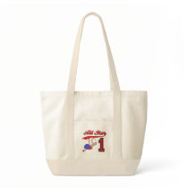 All Star Baseball 1st Birthday Canvas Bag