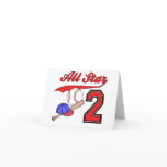 All Star Baseball 2nd Birthday Invitations Card
