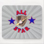 all star baseball player graphic mouse mat