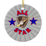 all star baseball player graphic christmas ornaments