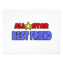 All Star Best Friend Personalized Announcement