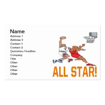 All Star Business Card Template