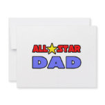 All Star Dad invitations