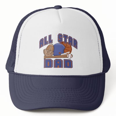 All Star Dad SPORTS Mesh Hats by teesjustfordad