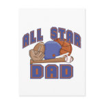 All Star Dad SPORTS Post Cards