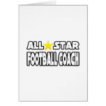 All Star Football Coach Greeting Card