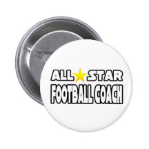 All Star Football Coach Pin