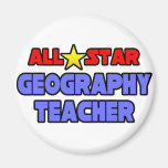 All Star Geography Teacher Magnet