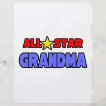 All Star Grandma Full Color Flyer