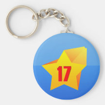 All Star Seventeen years old! Birthday Keychains
