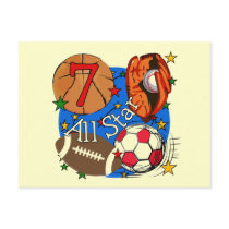 All Star Sports 7th Birthday Tshirts and Gifts