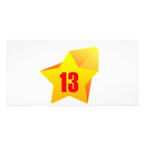 All Star Thirteen years old! Birthday Photo Card