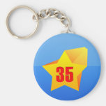 All Star Thirty Five years old! Birthday Key Chain
