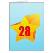All Star Twenty Eight years old! Birthday Cards