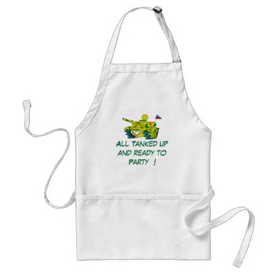 , All Tanked up and ready to Party  ! Apron by PS_DESIGNS