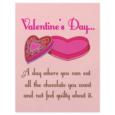 All The Chocolates Funny Valetine Quote Flyer Design by custompro