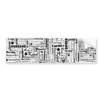 All the Good Things About You Bumper Sticker by inspirationzstore
