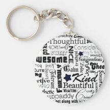All the Good Things About You Key Chains