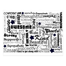 All the Good Things About You Postcard