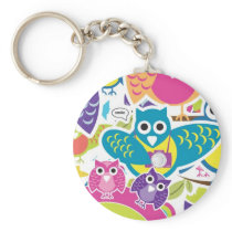 all the owls key chain