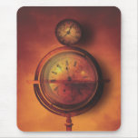 All the Time in the World Steampunk Clock Globe Mouse Pad