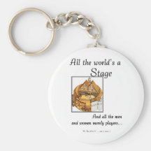 All the worlds a stage key chain